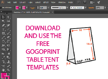 Gogoprint Table Tent Templates - Download