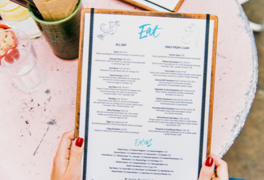 Printing Recipe - New Menus for F&B Marketing