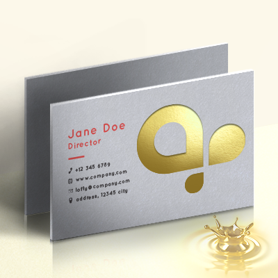 Hot Stamped Business Cards