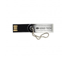 Swing USB Flash Drive with Silver Ball Chain