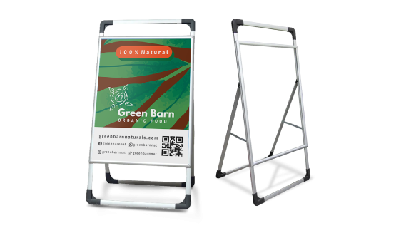 custom printing services for Single Sided A-Stand
