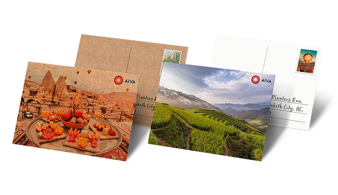 custom printing services for Recycled Postcards