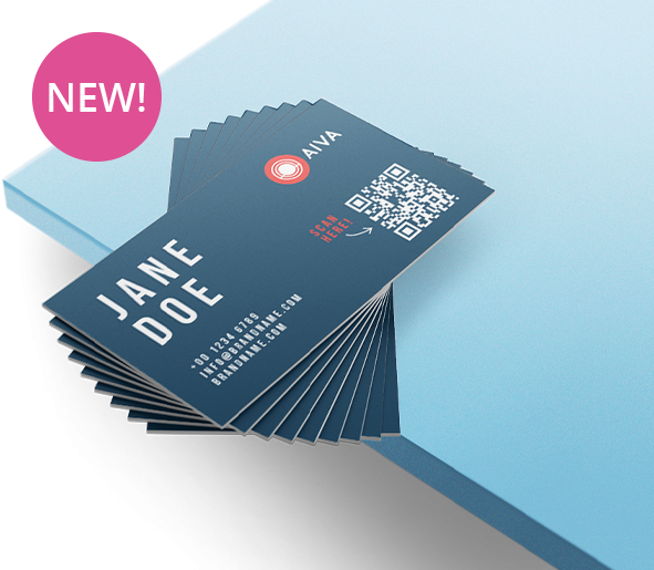 custom printing services for QR Code Business Cards