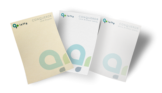custom printing services for Conqueror Paper Letterheads