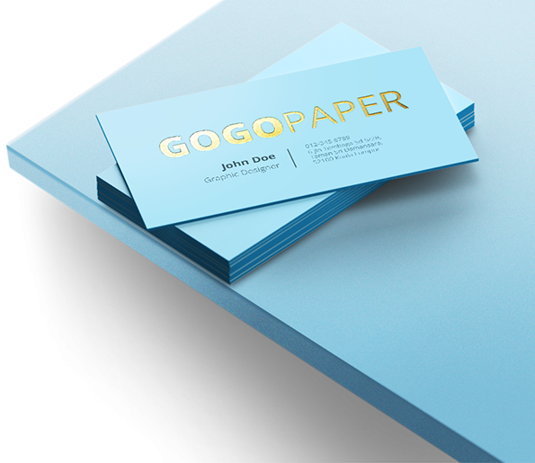 custom printing services for Hot Stamped Business Cards