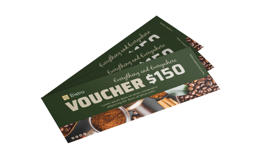 custom printing services for Premium Gift Vouchers