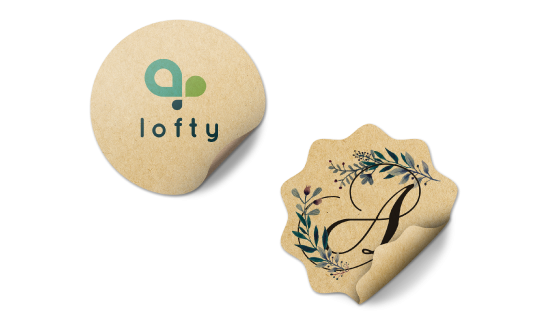 custom printing services for Kraft Paper Sticker