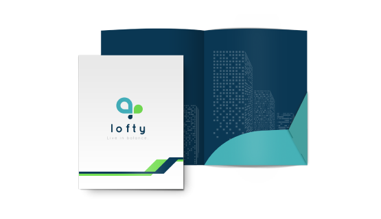 custom printing services for Economy Interlocked Corporate Folders