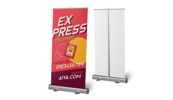 custom printing services for Same Day Roll-Ups
