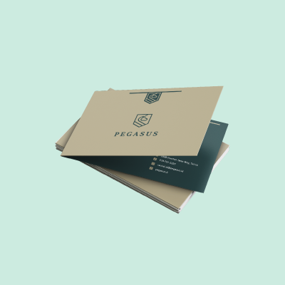 Folded Business Cards