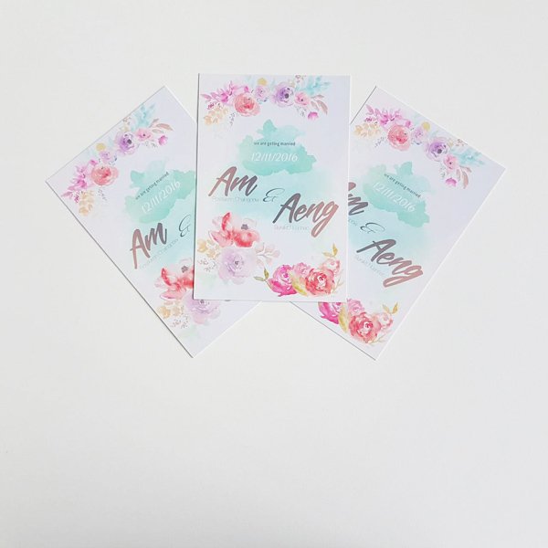 wedding cards size