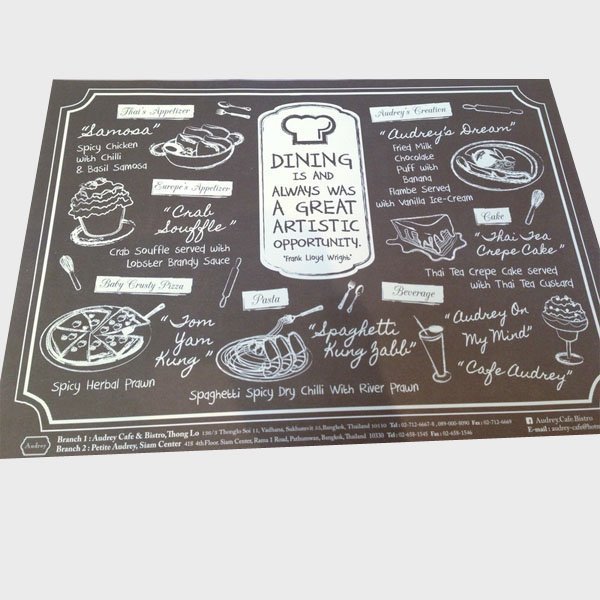 print placemats online free and fast delivery gogoprint size of a placemat
