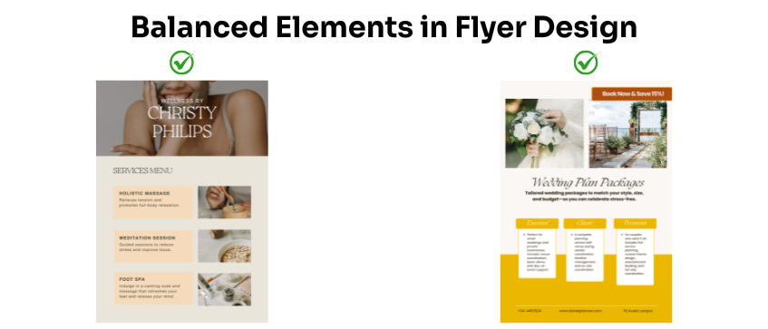 good balance in flyer design artwork preparation