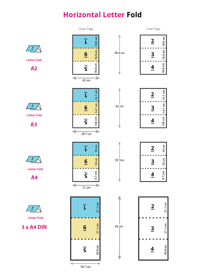 Horizontal Letter Fold