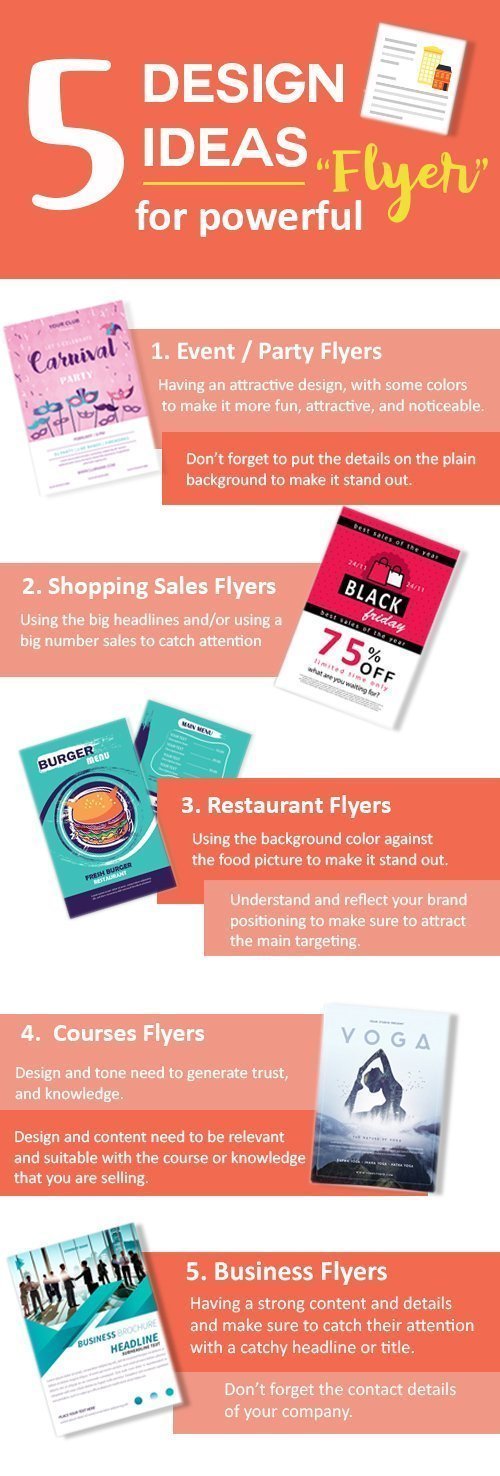 5 design ideas for powerful flyers flyer advertising ideas